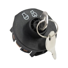 Quueparts 3 Position Ignition Switch for Toro Exmark 117-2221 137-4100 for Z Master Time Cutter ZS SS Titan Lazer Z Quest Next Lazer Z Zero Turn Lawn Mower, 5 Terminals Ignition Switch with 2 Keys