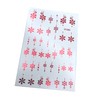 INKVICTUS Winter Snowflake Nail Decals/Sliders Red Foil 01340