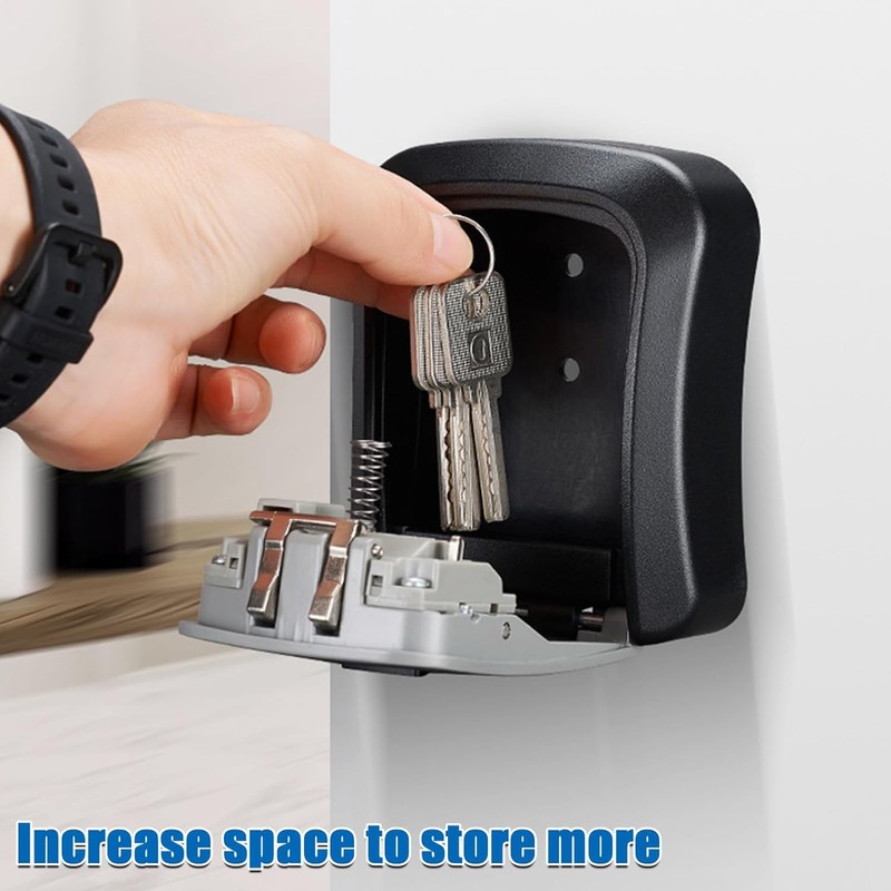 Kiuiom Key Safe Wall Mounted, Key Safe Outdoor, Key Safe