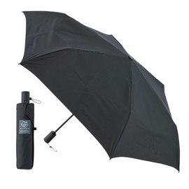 Urawaza 10298 Umbrella, Slim Auto Open and Close, Folding Umbrella, UV Protection, Lightweight, Rain or Shine, 21.7 inches (55 cm), Black