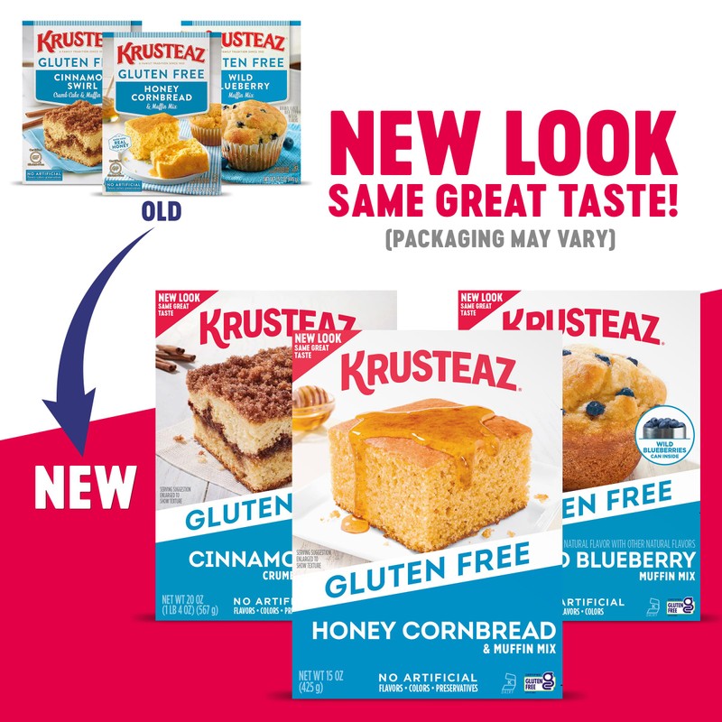 Krusteaz Gluten Free Baking Mix, Double Chocolate Brownie Mix, Gluten