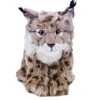 Teddys Rothenburg Cuddly toy lynx sitting 27 cm beige/black plush