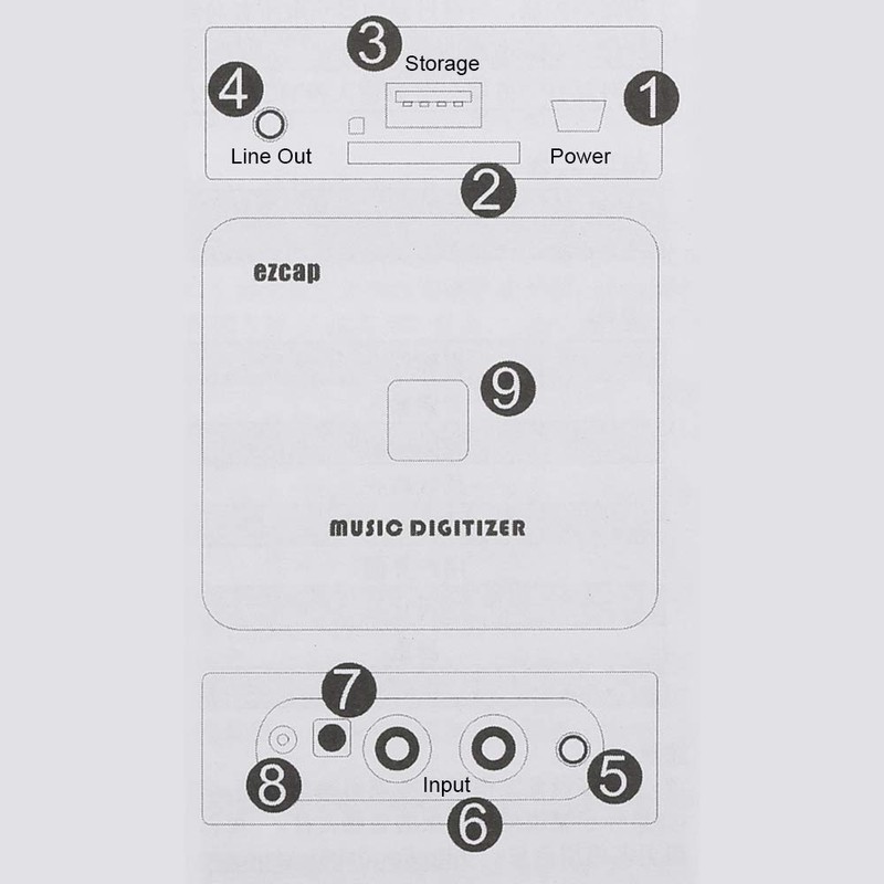 Docooler Music Digitizer Music Player Record Analog Music in SD