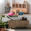 sourcing map 4 Pack Leather Drawer Pulls Leather Dresser Pull