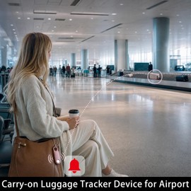 2 Pack Rechargeable 135dB Personal Safety Alarm for Women – 2-in-1 Carry-on Luggage Tracker Device for Airport. No App Required. Hiking Alarm with Built-in Ultra-Bright Flashlight. Gold.