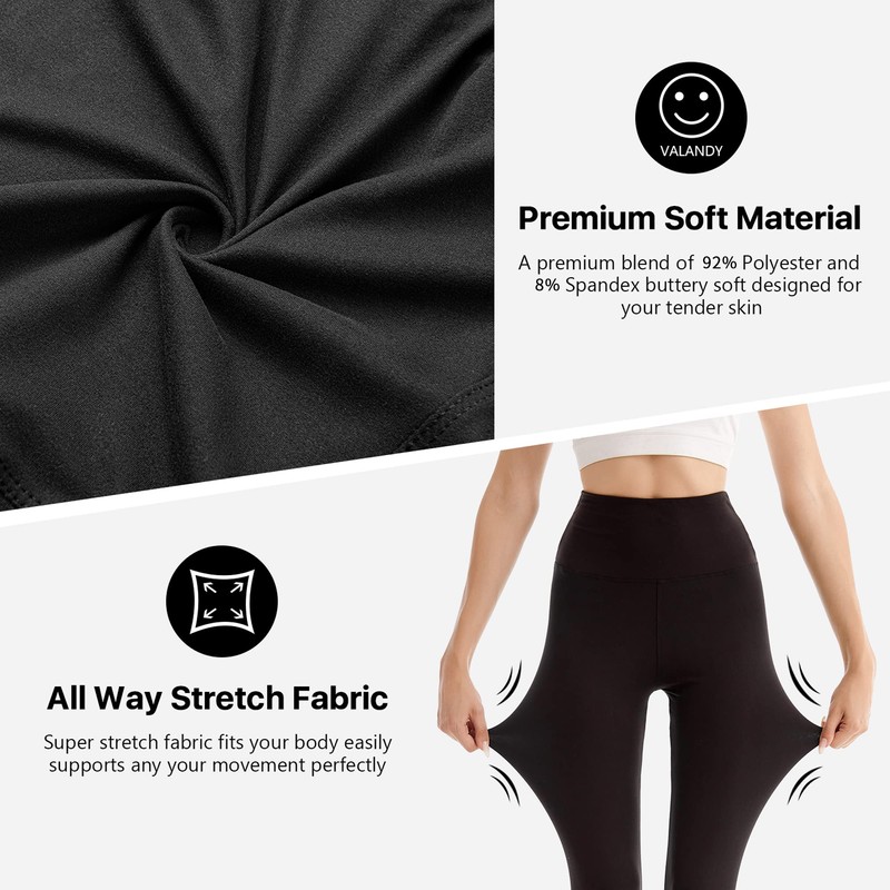 SINOPHANT High Waisted Leggings for Women - Full Length Capri