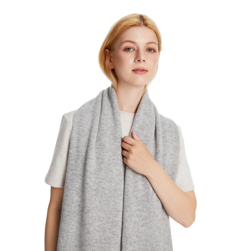 Seasons Comfort 100% Cashmere Knitted Wrap, Oversized Shawl, Scarf, Stole