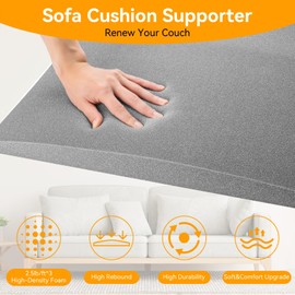OFKAIS Sofa Cushion Support for Sagging Seat, Sofa Support Boards, High Density Foam 60×50cm Furniture Seat Under Cushion Sag Repair -1PC