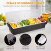 Yuehuam Ice Cooled Condiment Serving Container Fruit Veggie Condiment Caddy