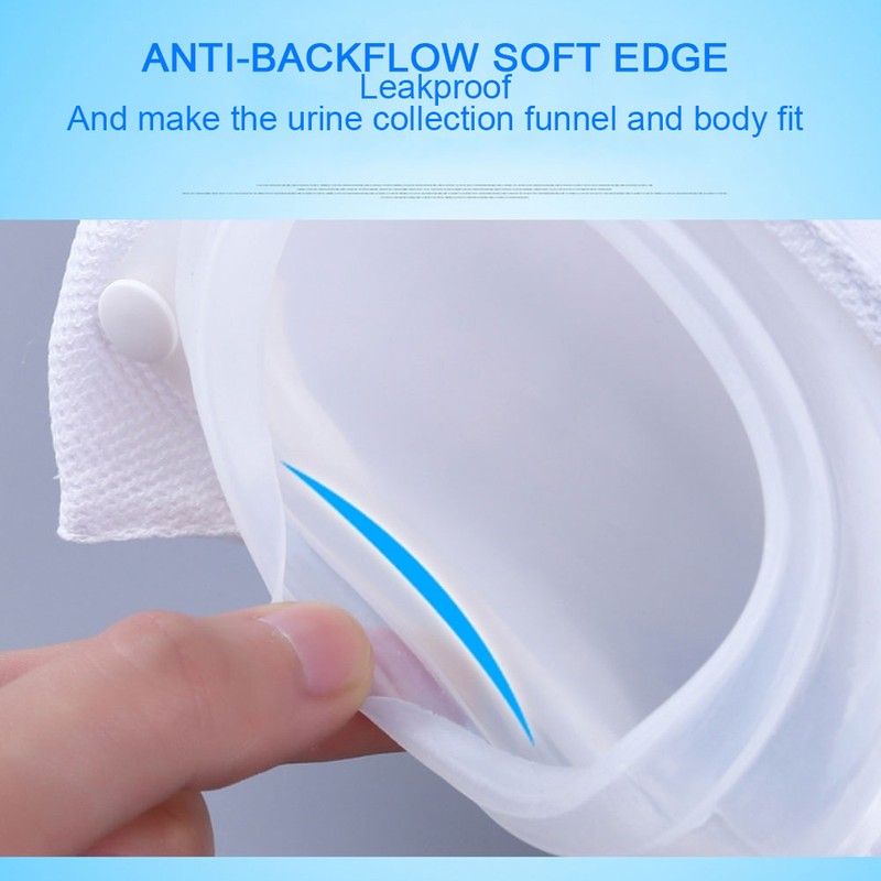 Men Women Silicone Breathable Urine Collector Incontinence Urination Device with