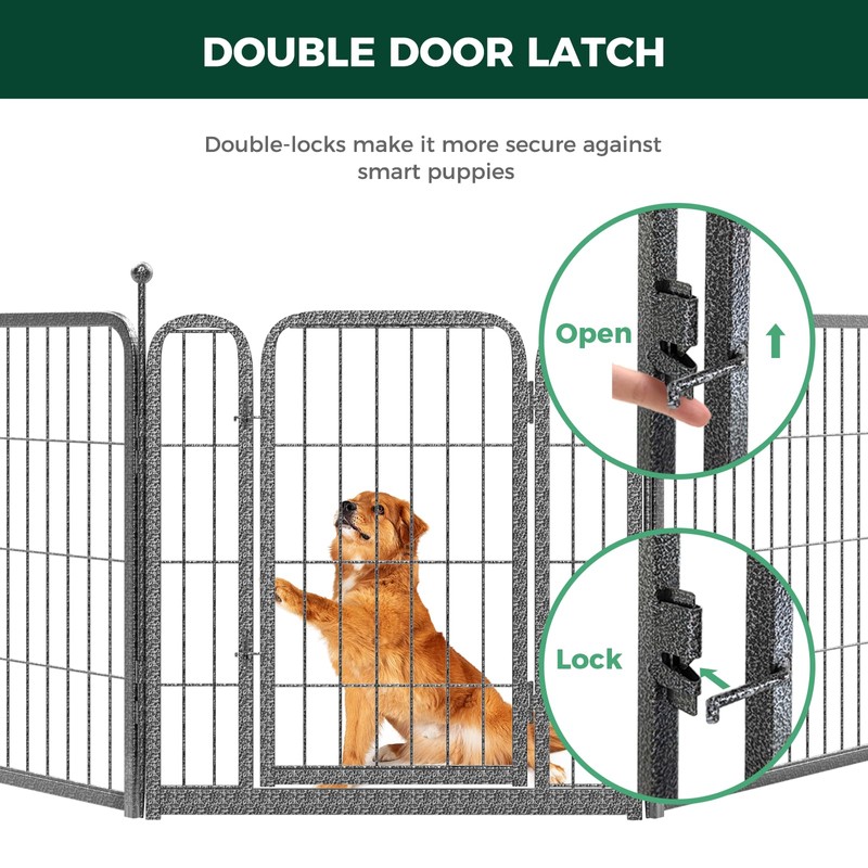 FXW Aster Dog Playpen Designed for Yard, 8 Panels