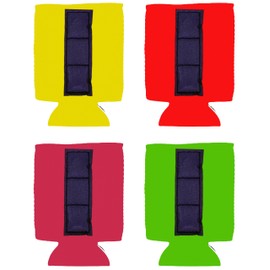Blank Magnetic Can Coolie Variety Packs (4 Pack Bright)