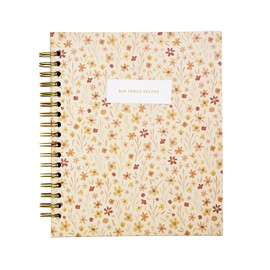 Promptly Journals, Our Family Recipes: A Meals and Memories Keepsake (Meadow, Yellow, Leatherette) | Prompted Recipe Journal | Cooking Journal | Family Gifts