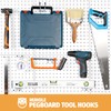 HUHOLE Ganci per pannello forato a doppio braccio, 10 pezzi,