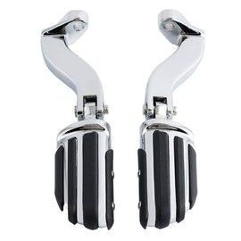 TCMT Chrome Passenger Footpeg Pilot Peg Male Mount Fit For Harley Touring Electra Glide CVO Road King Road Glide Street Glide 1993-2025