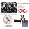 2025 Prom Send Off Backdrop 7x5FT Black Silver Glitter Prom