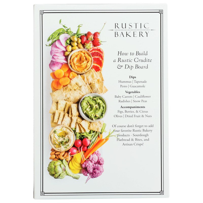 Rustic Bakery Organic Everything Spice Sourdough Flatbread Bites, 4 Oz