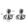 ChromLives 1/4 Inch D Ring Camera Screw Adapter Quick Change