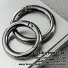 Pizsieat Pack of 30 Carabiner Round 35 mm Zinc Alloy