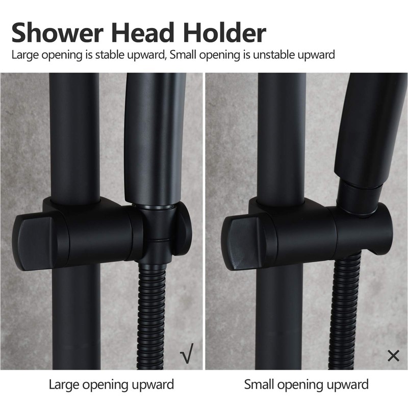 Tecmolog ST35B Shower Head Holder 25 mm Stainless Steel Adjustable