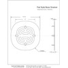Westbrass A316-50 4-1/2" OD Brass Snap-in Shower Strainer Grid Drain