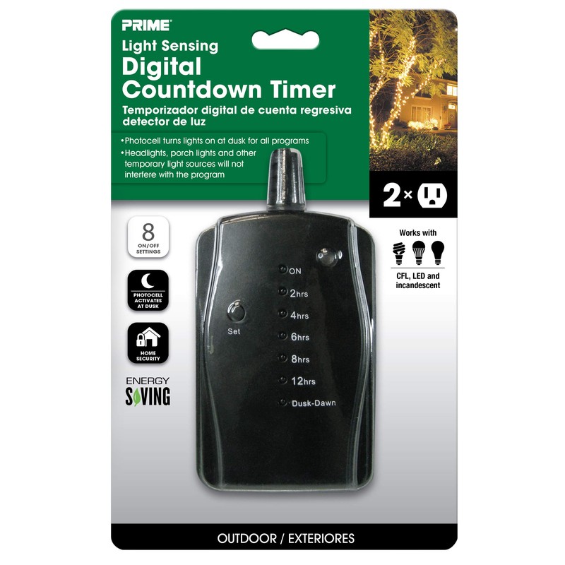 Prime Wire & Cable TNOLED02 2-Outlet LED Countdown Pigtail