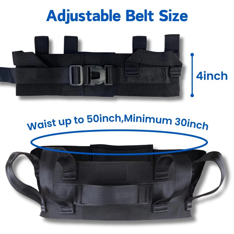 Homymusy Gait Belt,Lifting Belt with 7 Handles,Transf