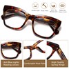 LOUOL Reading Glasses For Women Oversized Readers Blue Light Blocking