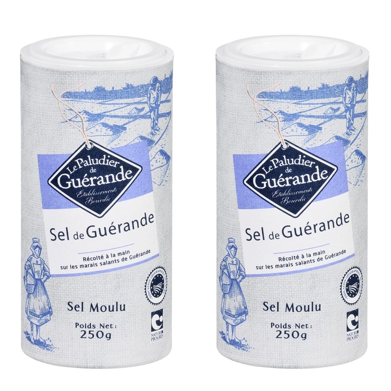 Sel De GuerandeSea Salt Fine Shaker 250g Pack of 2