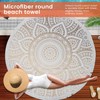 Aswalling Round Microfiber Mandala Beach Towel Indian Hippie Boho Beach