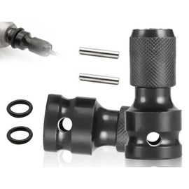 KAPSING Pack of 2 Socket Adapter, Impact Wrench Adapter, 1/2 Square Drive to 1/4 Hex Shank, 1/2 Inch Bit Adapter, Impact Wrench for Adapter Impact Wrench Nuts