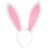 Funcredible White Bunny Ears Headband - Velvet Bendable Rabbit Ears