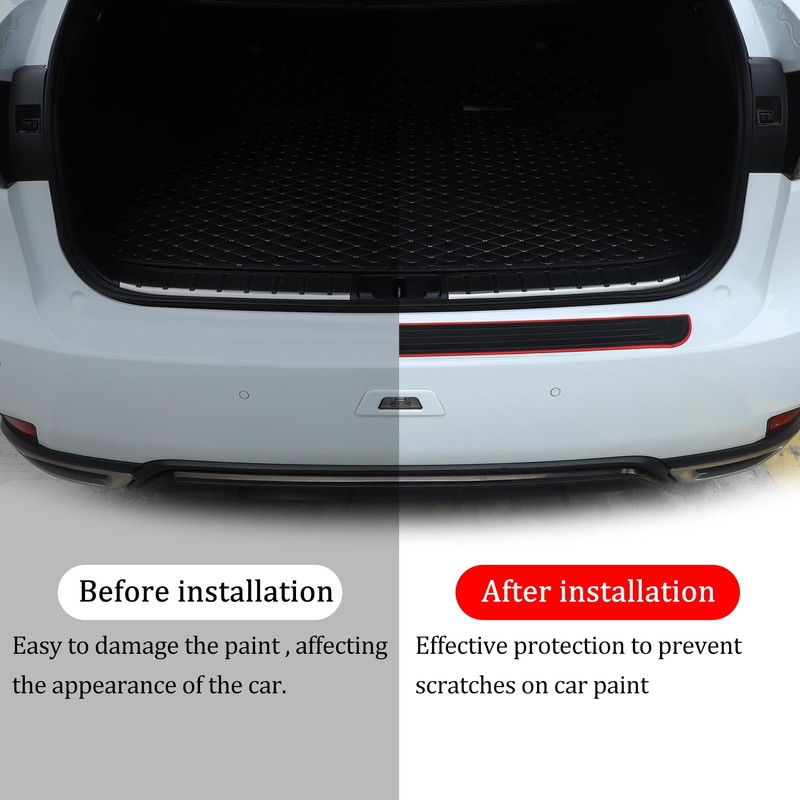 SINGARO - Protector de parachoques trasero de coche y SUV,