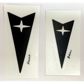 Reflective Concepts Arrowhead Overlay Decals | Front, Rear (Set of 2) - 2004-2006 Pontiac GTO - (Color: Hot Pink)