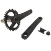34T Bike Crankset Hollow Integrated Single Speed Round Chainring Aluminium