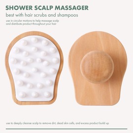 EcoTools Scalp Massager, Scalp Scrubber Stimulates & Exfoliates for Better Hair Health, Reduces Product Build-Up, Gentle Silicone Bristles Massage, Eco-Friendly & Cruelty-Free, 1 Count