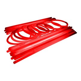 Glowtopia 8 inch Glow Stick Bracelets + Connectors - Premium Glowsticks from (100 Pack, Red)