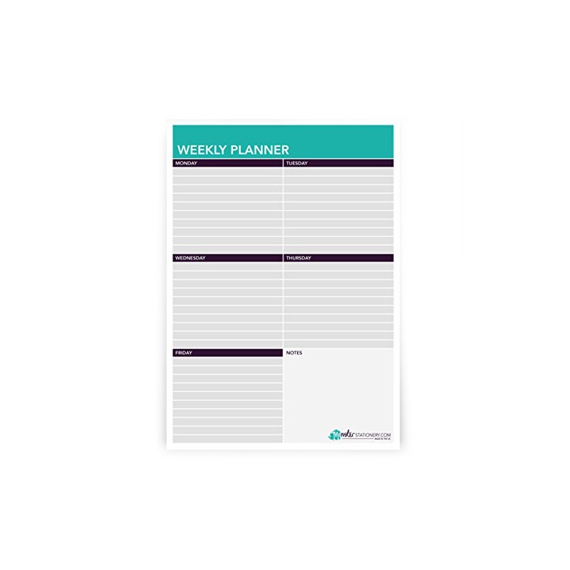 Monster Stationery - A4 Weekly Planner/Things to Do Today/Desk Schedule/to