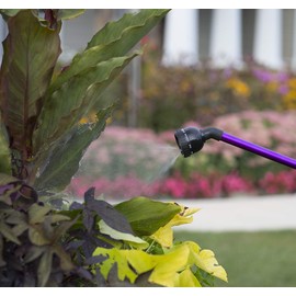Dramm Touch-N-Flow Rain Wand – 30” Long, Green – Full Watering Flow with Trigger-Style Shut-Off Valve & Lock – High-Flow, Gentle Spray for Gardens, Hanging Baskets & Flowerbeds