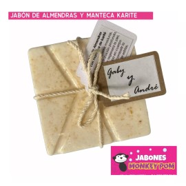 Jabones Monkey Pom 15 Jabones Artesanales Recuerdos Personalizados +100 Gr C/u
