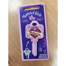 PINK PRINCESS PRINTED SCHLAGE SC1 KEYBLANK (DISCONTINUED)