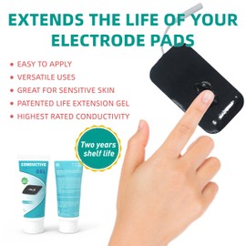 Reajoy ReaJoy Conductive Gel for TENS Unit Pads,Extend The Life of Your Electrode Replacement Pads for TENS/EMS Units, Muscle Stimulator (65ML-2 Packs/ 2.2 OZ)