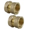 UKDD® 22mm Compression by 3/4" BSP Brass Female Iron Coupler,