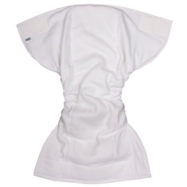 LeakMaster Adult Sized Contoured All in One Cloth Diapers - Hourglass Shaped Multi-Layered Cotton Gauze Interior with PUL Waterproof Outer Moisture Barrier - X-Small (Fits 24-28 Inch Waists)