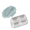 Lunch Box 4 Compartments Design 304 Stainless Steel Matching Tableware