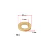 eMagTech 50PCS M1.0 Miniature Brass Washers, Flat Copper Sealing Washers