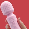 Electric Handheld Massager Rechargeable Home Portable Safe Flexible 10 Frequencies