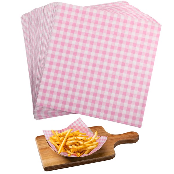 Geepen 100 Pcs Waxed Deli Paper Sheets, 7x7 Inch Sandwich