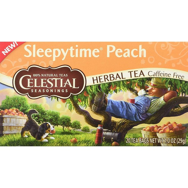 Celestial Seasonings Herbal Tea,Sleepytime Peach,(2 Pack) | Celestial Seasonings