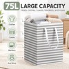 75L Foldable Laundry Basket for Clothes & Household Storage –